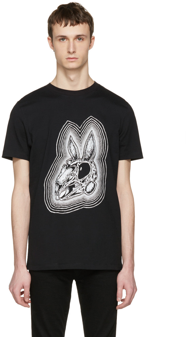 McQ Alexander Mcqueen - Black Rabbit Skull T-Shirt