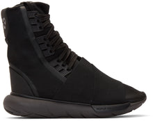 Load image into Gallery viewer, Y-3 - Black Qasa High-Top Sneakers
